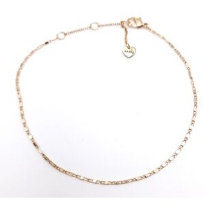 Aldo Gold Tone Anklet Women's Anchor Mariner Chain Adjustable 9.5 in Charm Boho